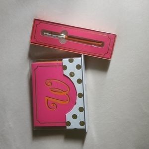 "W" Stationary Cards and Pen NWT